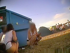 Rock festival peeing compilation