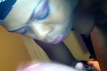 Roommates wife sucks dick slaps her face and eats my ass for rent