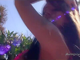 Rosalee in a bikini poolside - Alluringvixens
