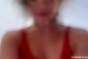 Rose D And Emma Rose In Tgirl Lifeguard Saves Showoff