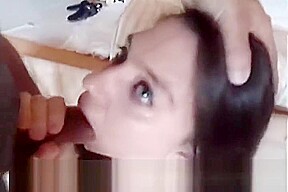 Rude teen 18+ Step sister Sucks Step brothers Prick POV Home Sextape