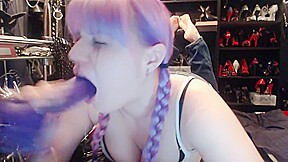 Ruined Makeup Messy Spitty Dildo Deepthroat Gagging