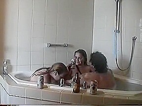 SHELLEY & TRACY FUCK HUBBY 3SOME IN A SPA AT A MOTEL