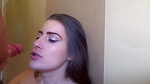 STEPSISTER MADE HER STEPBROTHER BLAST HER FACE at Grandma Home - BellaBluee