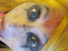 Satanic Sissy Slut Loves Her Breasts!