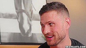 Scott And Joseph Teach Anxious Blain How To Have A Proper 3some With Scott Finn