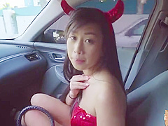 See Here A Beautiful Stranded Asian Babe With Jade Kush