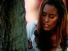 Sensual Lesbians Caught A Hot Milf Spying On Them