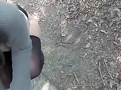 Sex play in the woods