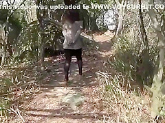 Sex play in the woods