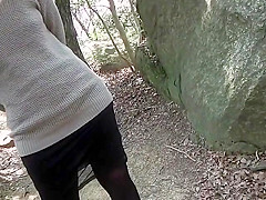 Sex play in the woods