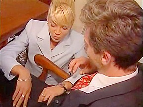 Sex with a blonde secretary