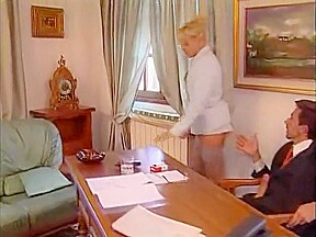 Sex with a blonde secretary