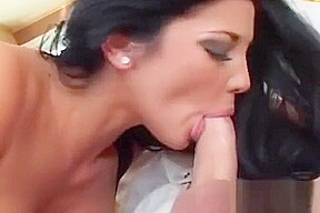 Sexy Brunette gets railed by hung stud