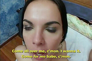 Sexy Cock Sucking Shemale Enjoys Taking Dick In Her Ass And Gets Jizzed