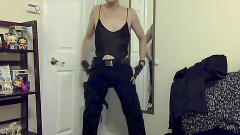 Sexy Logan Cosplay Swat Police Officer Cop Stripping Dancing