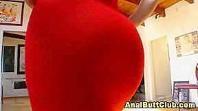 Sexy assed stocking babe