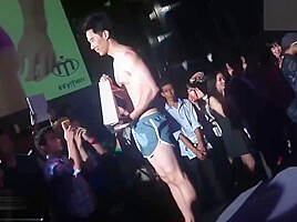 Sexy hunks on stage