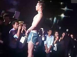 Sexy hunks on stage
