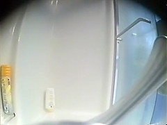 Sexy milf caught while she showered