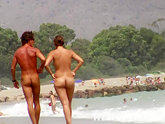 Sexy nudist babes do many things on the nude beach