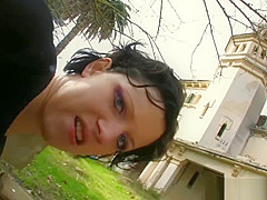 Sexy teen 18+ fucked by older guy outdoors  Censored for sissy losers!