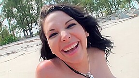 Sexy topless girls on the beach