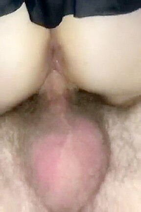 Shared wife rides friend until he creampies her