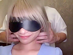 She takes out her cute tits, touches her body, lifts her hips, licks her and inserts a vibrator