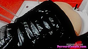 She washes my cock and then she takes deep in her throat and in her other holes - PissVids