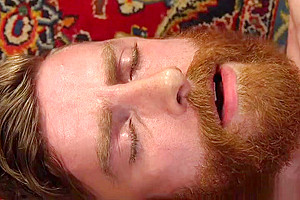 Shemale in red stockings anal fucks guy
