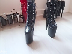 Shoe Fetish Stripper Heel Try On