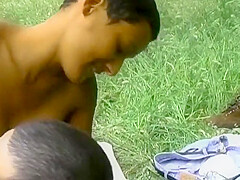 Short Haired Ebony From France Fucking Outdoors