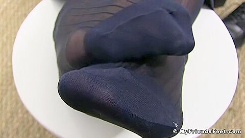 Joey Shows His Sheer Socks & Feet - Joey