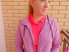 Shy teen 18+ Babe Nata Gives Blowjob In Entrance Amateur Russian Pickup Porn