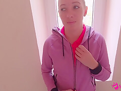 Shy teen 18+ Babe Nata Gives Blowjob In Entrance Amateur Russian Pickup Porn