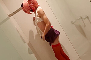 Sissy Anya In School Girl Unfiorm Cleaning Up For Mistress