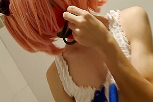 Sissy Anya In School Girl Unfiorm Cleaning Up For Mistress