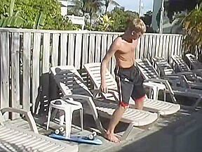 Skater Boy Cameron Daniels Beats His Meat