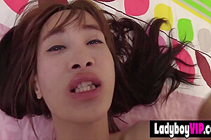 Skinny Asian Shemale Gets Her Ass Cummed In 7 Min