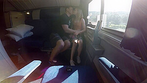 Skinny Blonde Cums Hard While Fucking Stranger On The Train
