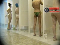 Skinny MILF and fat granny caught on a cam video