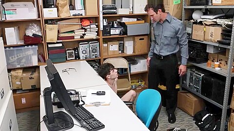 Skinny Twink Fucked in the Office