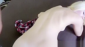 Skinny blonde teen 18+ Chloe Foster POV homemade sex