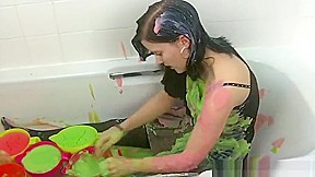 Skirt stockings and gunge