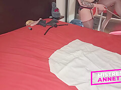 Slave Licks Mistresss Pussy  She Pushes His Head Harder To Her Pussy  Femdom Training