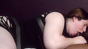 Slobbing On A Hard Black Cock