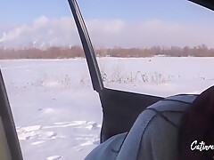 Sloppy Blowjob And Cum Swallow In The Car 10 Min
