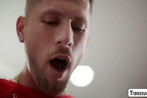 Slut Ts Ties Up Friend While Riding Teachers Dick 10 Min