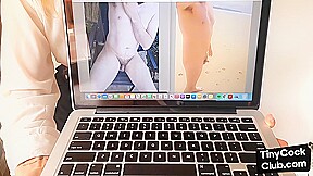 Small cock guys humiliated by SPH dirty talking solo babe